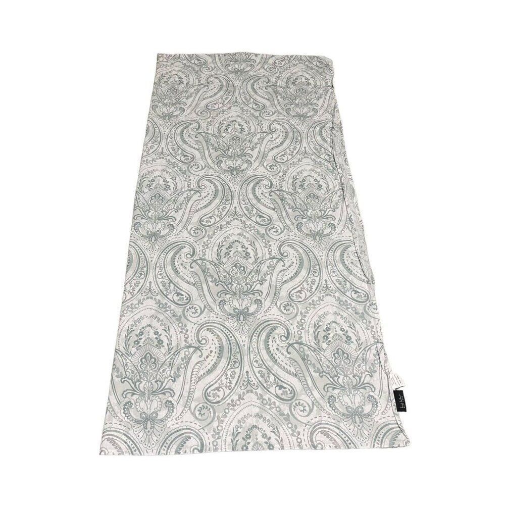Green Blue Paisley Nicole Miller Home Fabric Shower Curtain Boho Print 63x67.75 - Picture 4 of 6